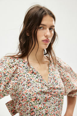 Vestido abullonado con lazada detras - H&m фото 3
