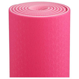 Коврик для йоги Sangh, нескользящий, 183×61×0.6 см, розовый