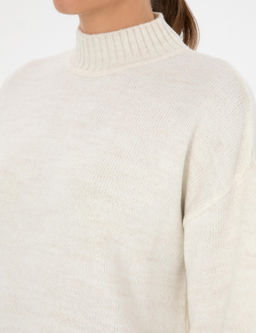 Ekru Comfort Fit Yar_m Bal_k__ Kazak - Pierre cardin фото 7