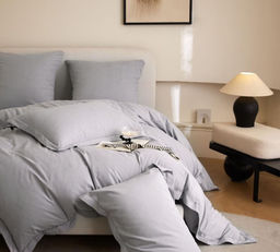 КПБ Mency Winni Бархатный Сатин на резинке по кругу MENBSR04 Евро