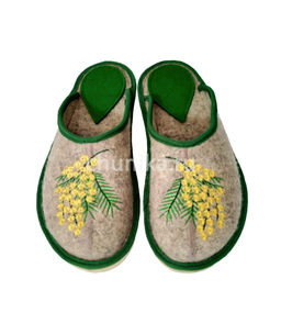 Тапочки без задника, вышивка «кошечки» - Чуника фото 9