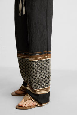 RELAXED FIT COLOUR BLOCK TROUSERS - Zara фото 15