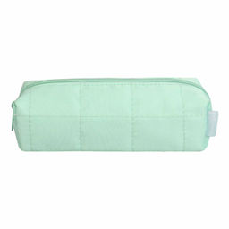 Пенал школьный Феникс+, арт.68357/ 24 МЯТНЫЙ СТЕГАНЫЙ (без наполнения, 19.5х5.5х6.5 см, полиэстер, молния, стёганая строчка, ПЭТ-пакет).