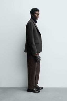 HERRINGBONE TEXTURED BLAZER - Zara фото 4