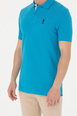 Мужская кобальтово-синяя базовая футболка - U.s. polo assn фото 13