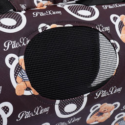 Сумка-переноска каркасная Бурые медведи, размер S, 37,5 х 17 х 22 см, коричневая - Пижон фото 6