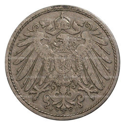 Монета 10 пфеннигов 1904 года F Германия