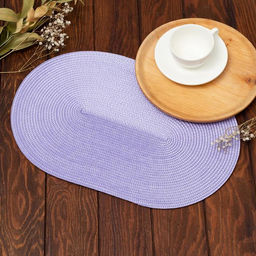 Салфетка сервировочная «Доляна. Овал», сиреневая, 45×30 см