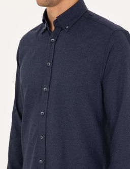 Lacivert Regular Fit Uzun Kollu G_mlek - Pierre cardin фото 7