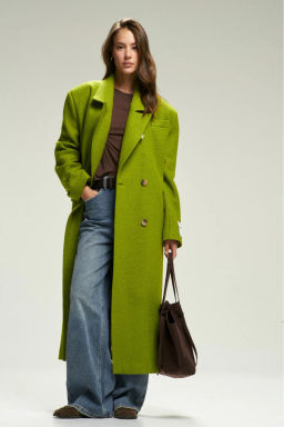 Пальто-макси из вареной шерсти Grinch - Erist store фото 3
