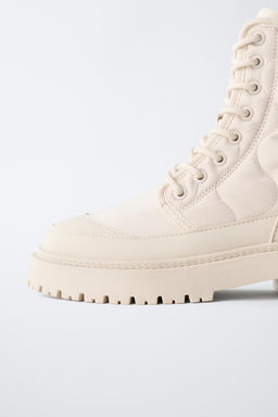 QUILTED ANKLE BOOTS - Zara фото 6