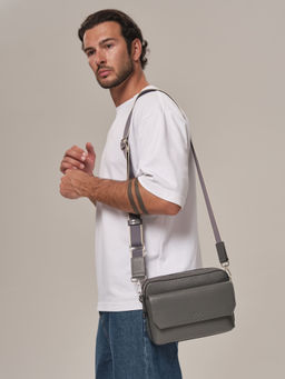 Мужская кожаная сумка Bora DBR 7113 мышиный фото 3