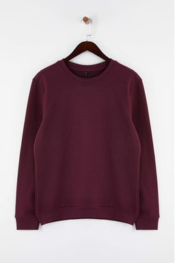 Siyah-Bordo-Lacivert 3lu Paket Regular/Normal Kesim Basic Ici Polar Sweatshirt TMNAW26SW00006
