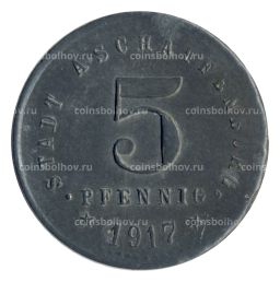 Монета 5 пфеннигов 1917 года Германия  Нотгельд (Ашаффенбург)
