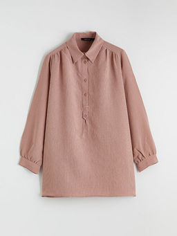 Modal Kar???ml? Oversize Kad?n G?mlek Tunik