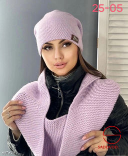 Комплект 2в 1, шапка двойной без флиса