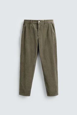 CARROT FIT CORDUROY TROUSERS - Zara фото 6