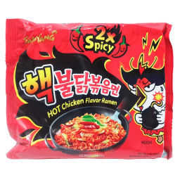 Экстра острая лапша со вкусом курицы 2хSpicy Samyang, Корея, 140 г Акция
