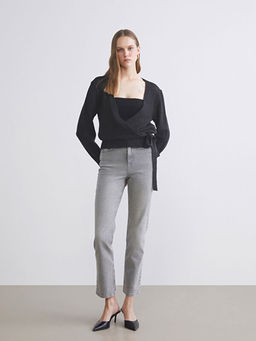 Kruvaze Yaka Kad?n Triko Kazak