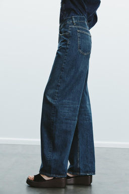 TRF MID-WAIST CROSSOVER BAGGY JEANS - Zara фото 7