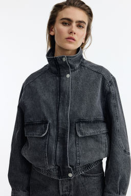 Oversized denim jacket - H&m фото 3