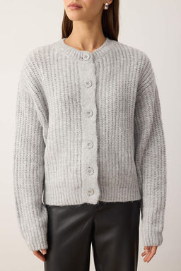 Wardrobe Essentials Gri Yumusak Dokulu Basic Triko H?rka | TWOAW26HI00204