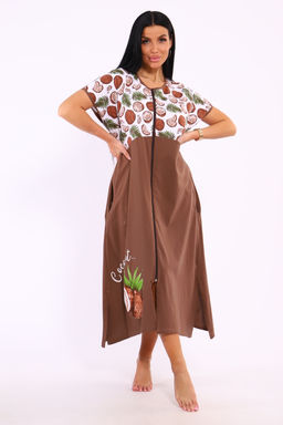 Халат на молнии Кокос