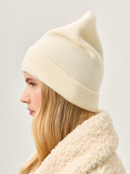 Шапка жен. шерсть+акр LB-J44017 milk