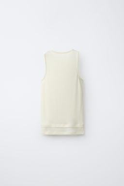 CAMISETA CON LINO / Vainilla - Zara фото 3