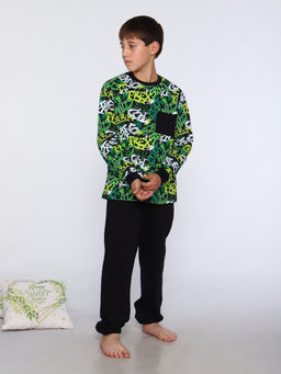 Пижама "Геометрия" зеленый