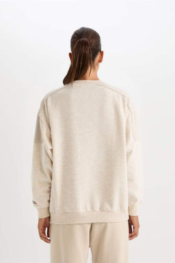 DeFactoFit Толстовка из плотной ткани большого размера с круглым вырезом NBA New York Knicks  фото 6