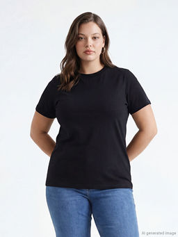 Bisiklet Yaka Kad?n Ti??rt