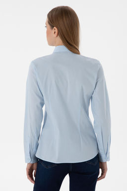 Kad_n A__k Mavi Uzun Kollu Basic G_mlek Sepette S_rpriz _ndirim - U.s. polo assn фото 5