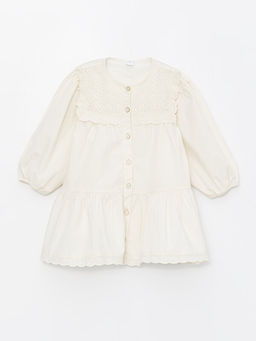 Bisiklet Yaka Basic K?z Bebek Elbise