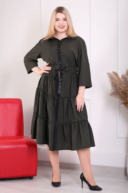 Уценка- платье женское темно-зеленого цвета нарядное, подробнее в характеристиках