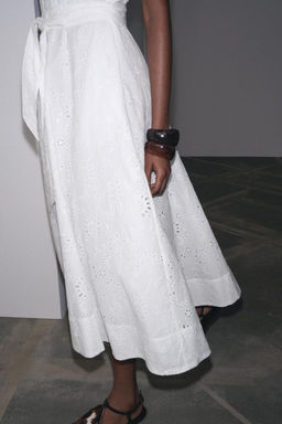 ZW COLLECTION EMBROIDERED SHIRT DRESS - Zara фото 6