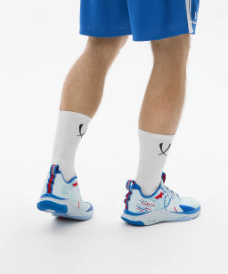 Кроссовки баскетбольные JOGEL Contest, голубой/красный  фото 14