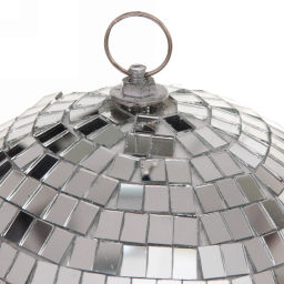 Новогодний шар 20 см "Shining Disco", Серебро