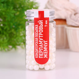 Кондитерская посыпка Перламутровый жемчуг, белая, 50 г - Simaland фото 2