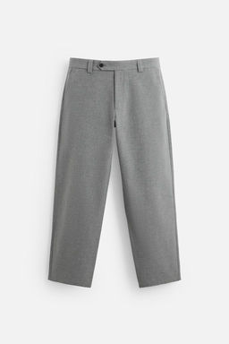 TEXTURED STRAIGHT-LEG TROUSERS - Zara фото 5