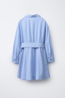 STRIPED SHIRT DRESS