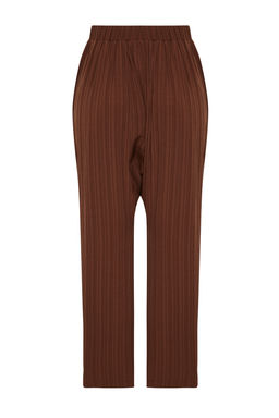 Ekru Dokuma Salvar Plaj Pantolon TBESS24PL00011 - Trendyolmilla фото 16