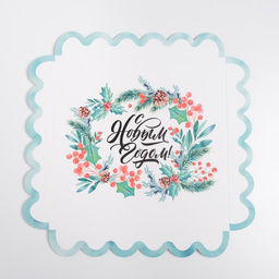 Цена за 5 шт. Коробка для кондитерских изделий с пластиковой крышкой «С Новым годом», 21×21×3 см