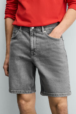 REGULAR FIT DENIM BERMUDA SHORTS - Zara фото 16