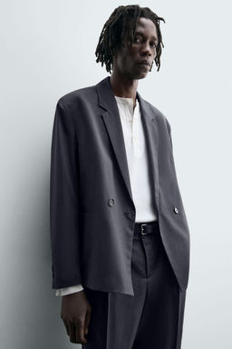 DOUBLE-BREASTED SUIT BLAZER - Zara фото 6
