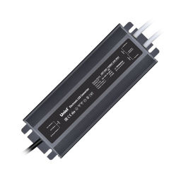 UET-VAF-150B67 24V IP67 2 выхода Блок питания ультратонкий, 150Вт. Металлический корпус. TM Uniel