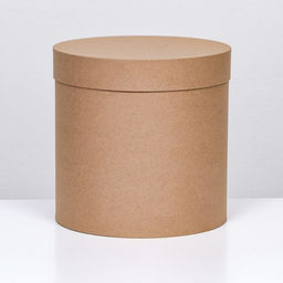 Шляпная коробка крафт , 23 х 23 см