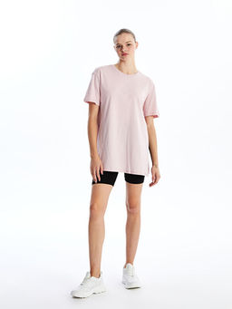 Bisiklet Yaka D?z K?sa Kollu Kad?n Spor Ti??rt