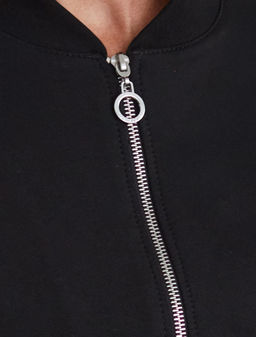 VILATTE / Бомбер из эластичного футера-двухнитки  фото 2