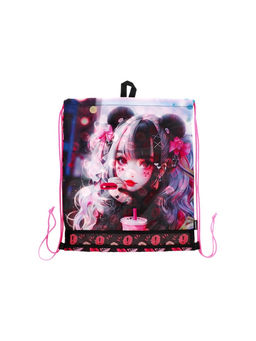 Мешок для обуви deVENTE на шнурке, с сеткой, принтом, размер 47×1×40 см, разноцветный